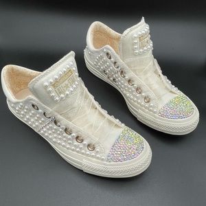Custom Pearl and Bling Converse